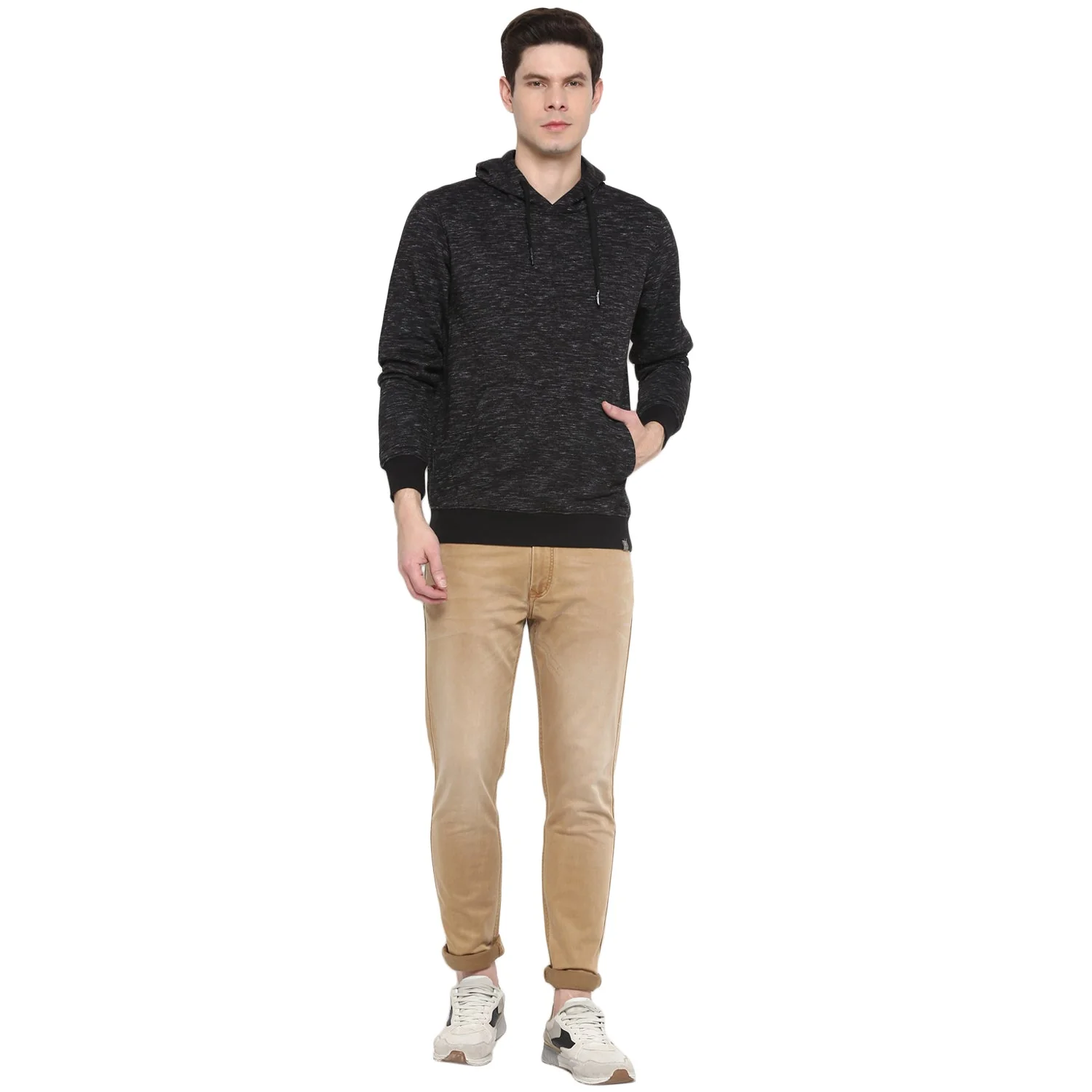 Red Chief Jet Black Texture Sweatshirt for Men O8310007 G0021 - Image 2