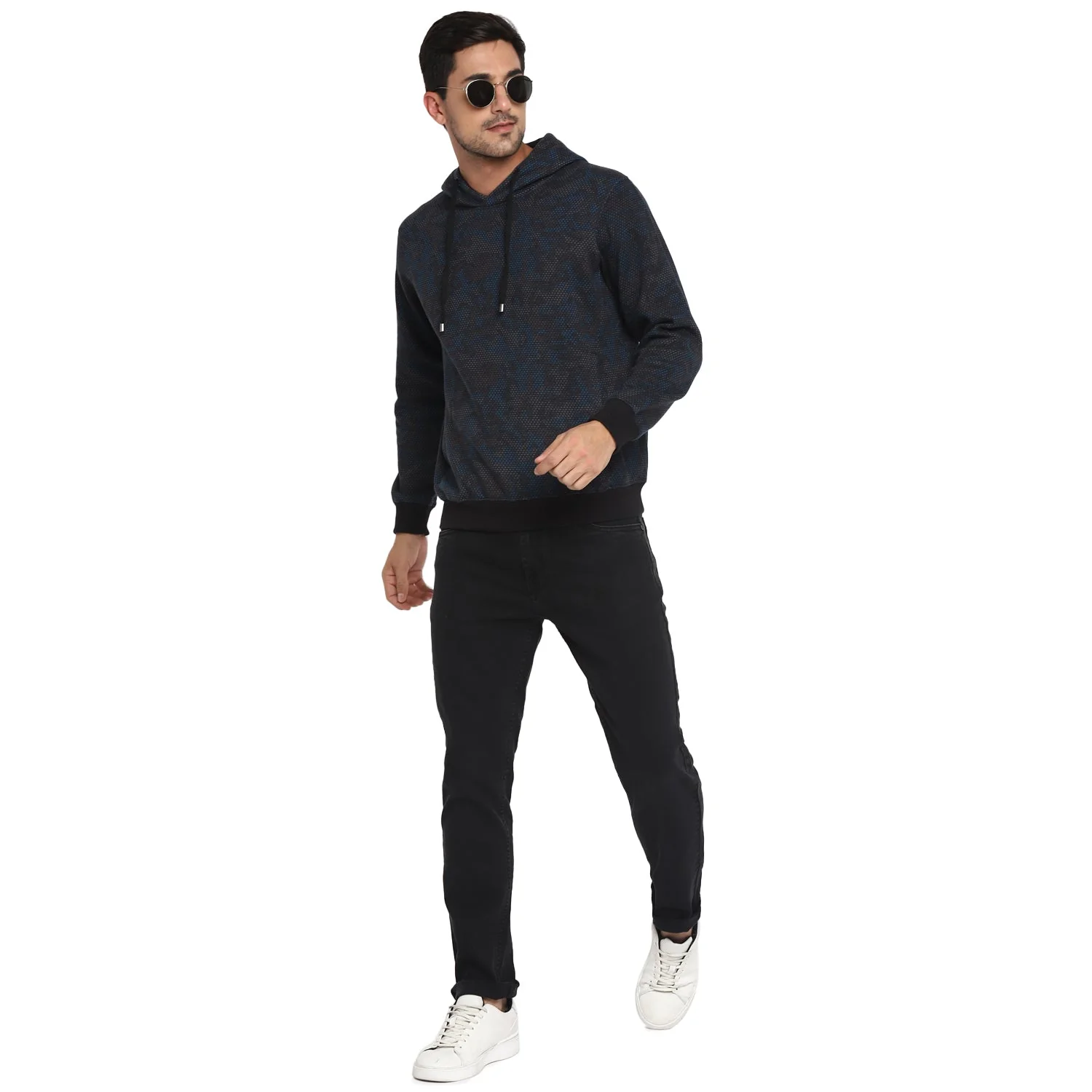 Red Chief Blue Solid Sweatshirt for Men O8310021 002 - Image 2