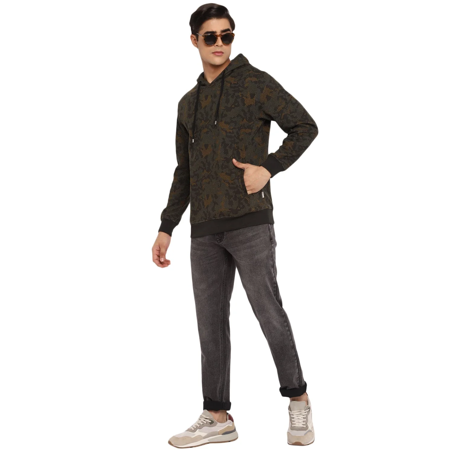 Red Chief Olive Solid Sweatshirt for Men O8310021 124 - Image 2