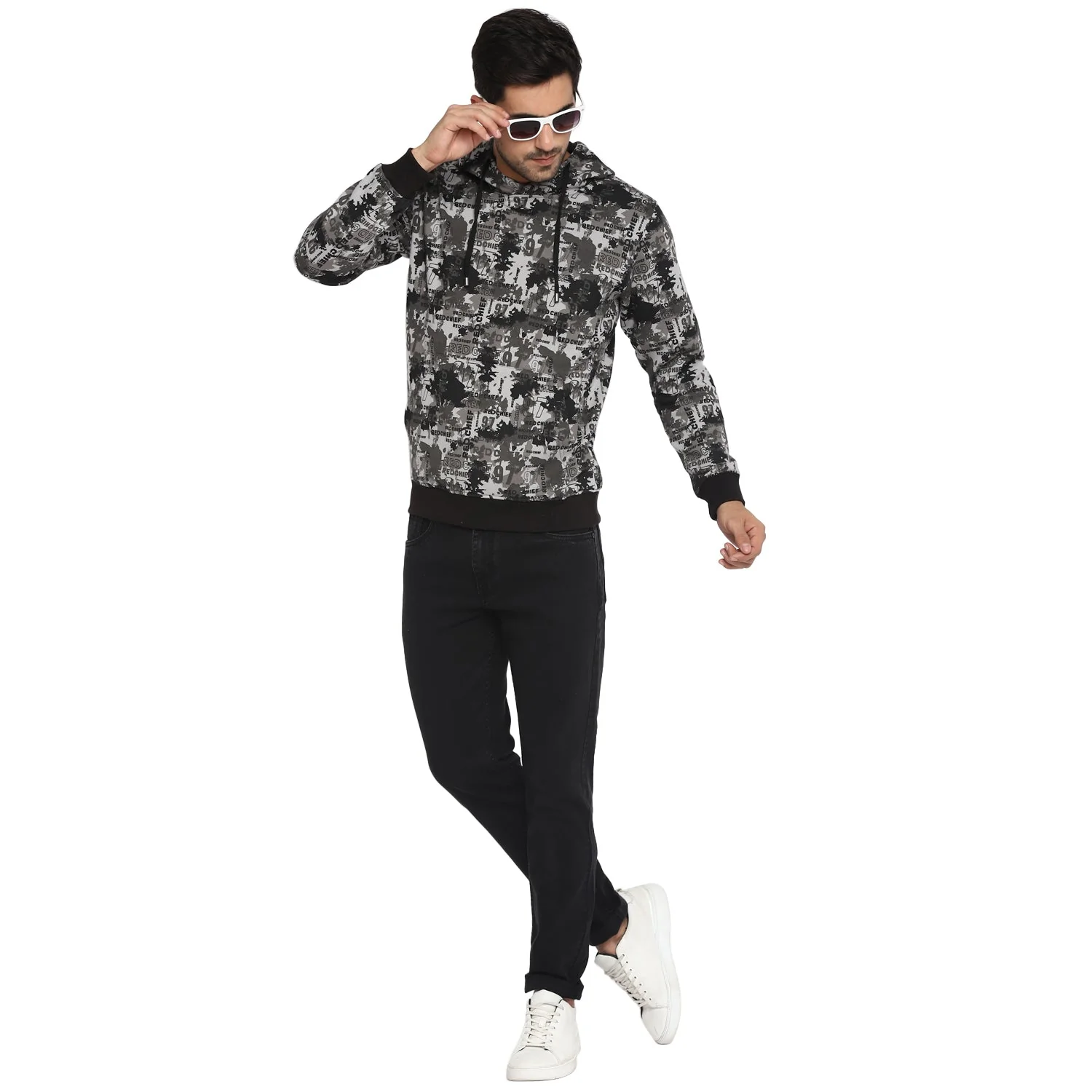 Red Chief Blue/Gray Solid Sweatshirt for Men O8310022 132 - Image 2