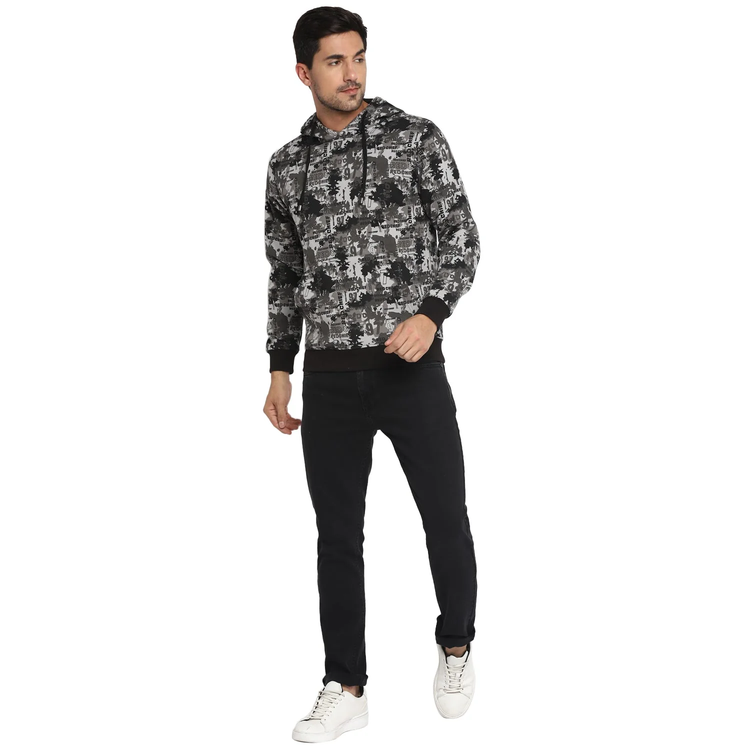 Red Chief Blue/Gray Solid Sweatshirt for Men O8310022 132 - Image 3