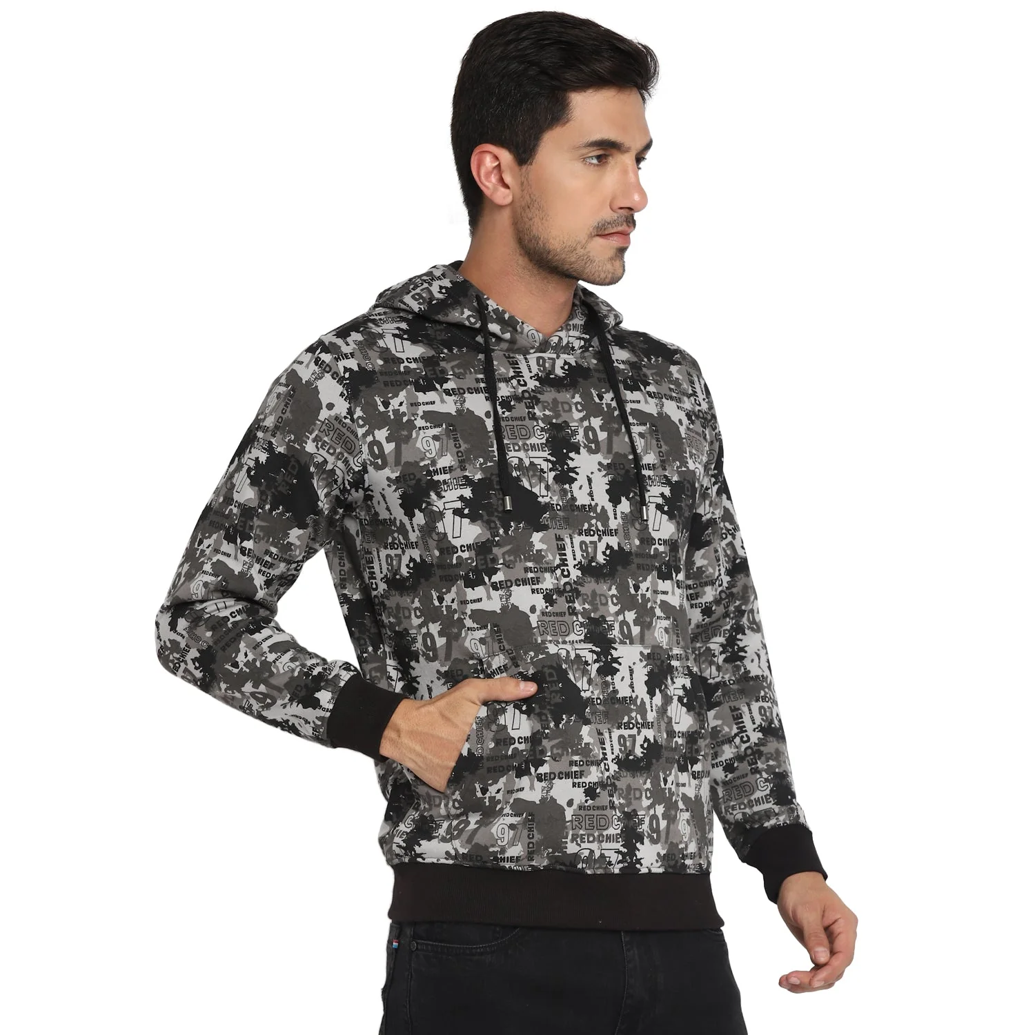 Red Chief Blue/Gray Solid Sweatshirt for Men O8310022 132 - Image 6