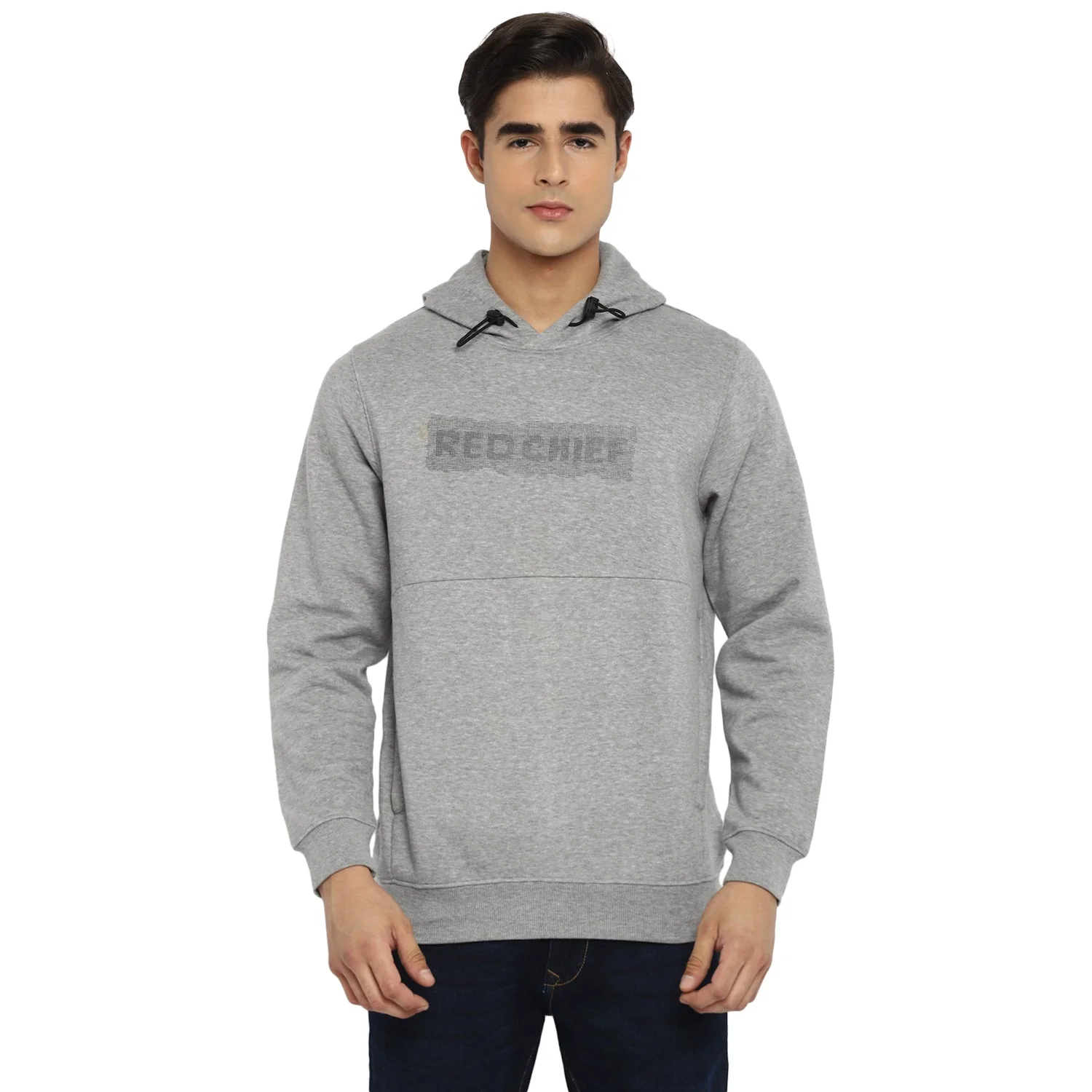 Red Chief Gray Solid Sweatshirt for Men O8310024 005