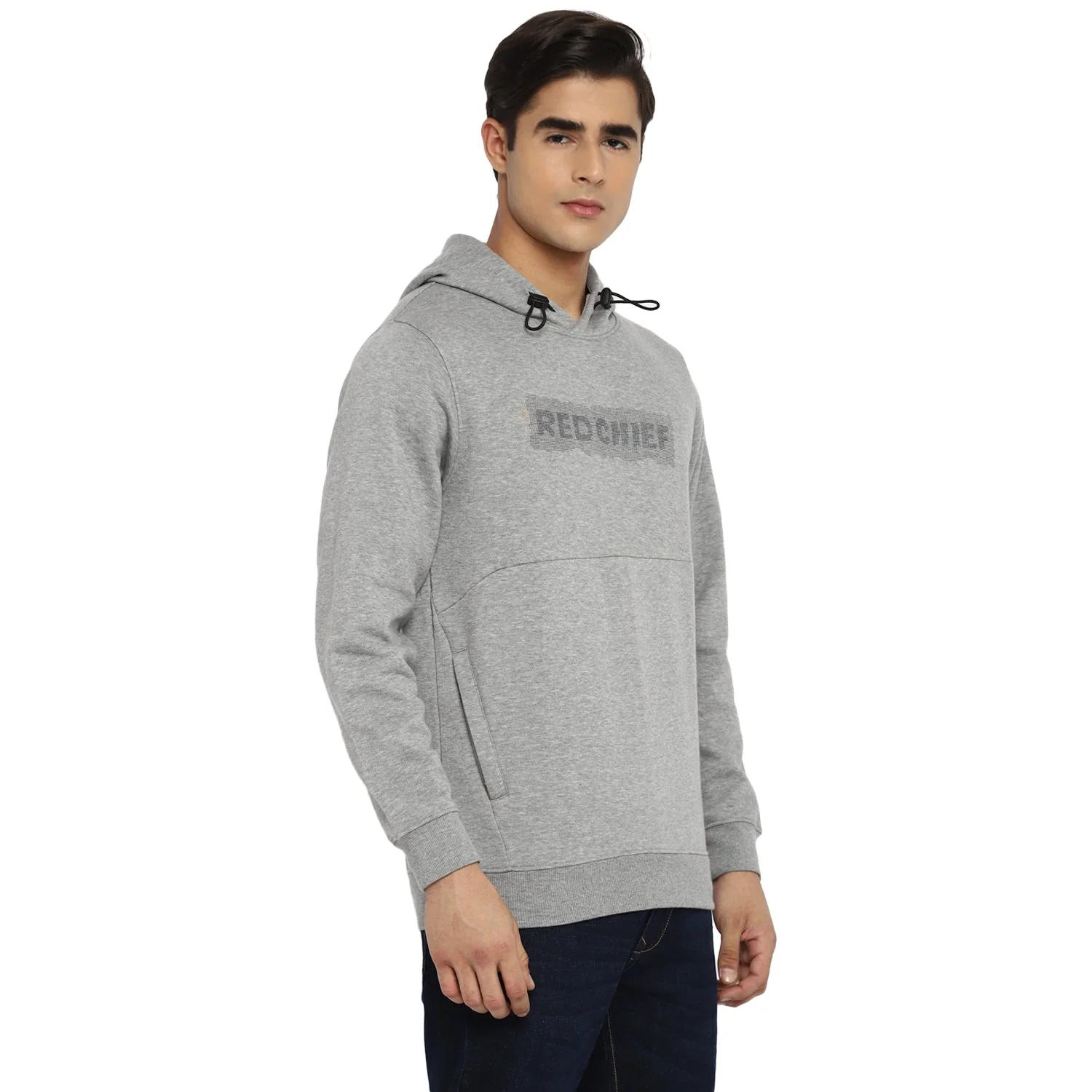Red Chief Gray Solid Sweatshirt for Men O8310024 005 - Image 6
