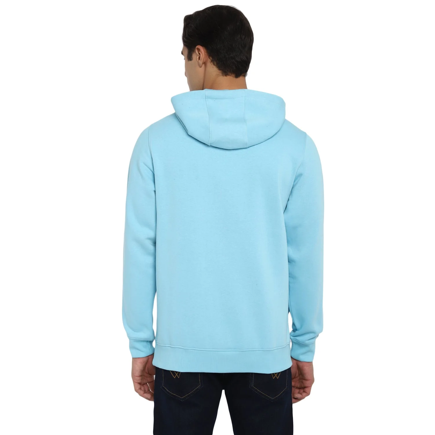 Red Chief Sky Blue Solid Sweatshirt for Men O8310024 060 - Image 4