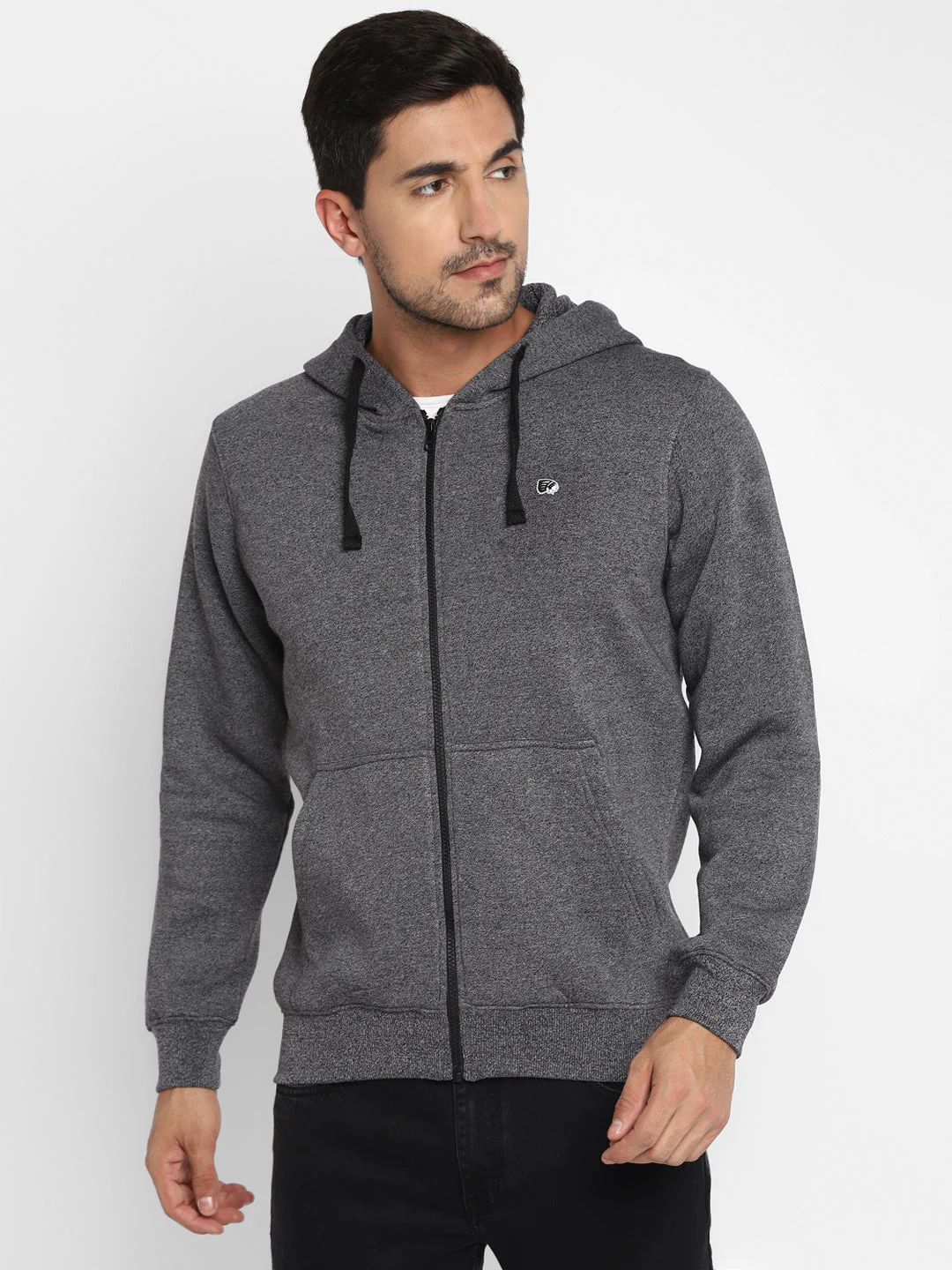 Red Chief Black/Gray Texture Sweatshirt for Men O8310027 104