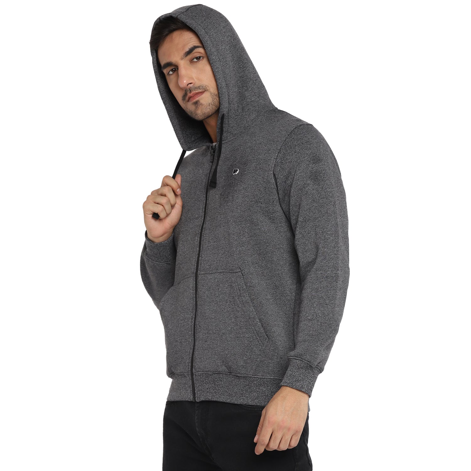 Red Chief Black/Gray Texture Sweatshirt for Men O8310027 104 - Image 5