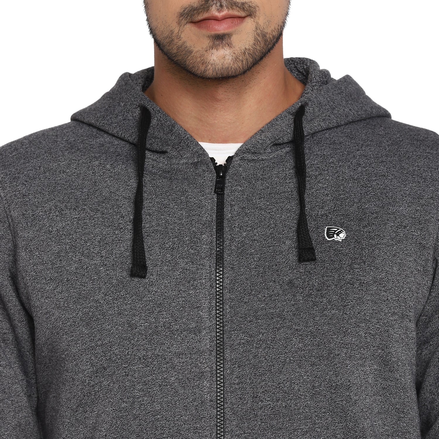 Red Chief Black/Gray Texture Sweatshirt for Men O8310027 104 - Image 7