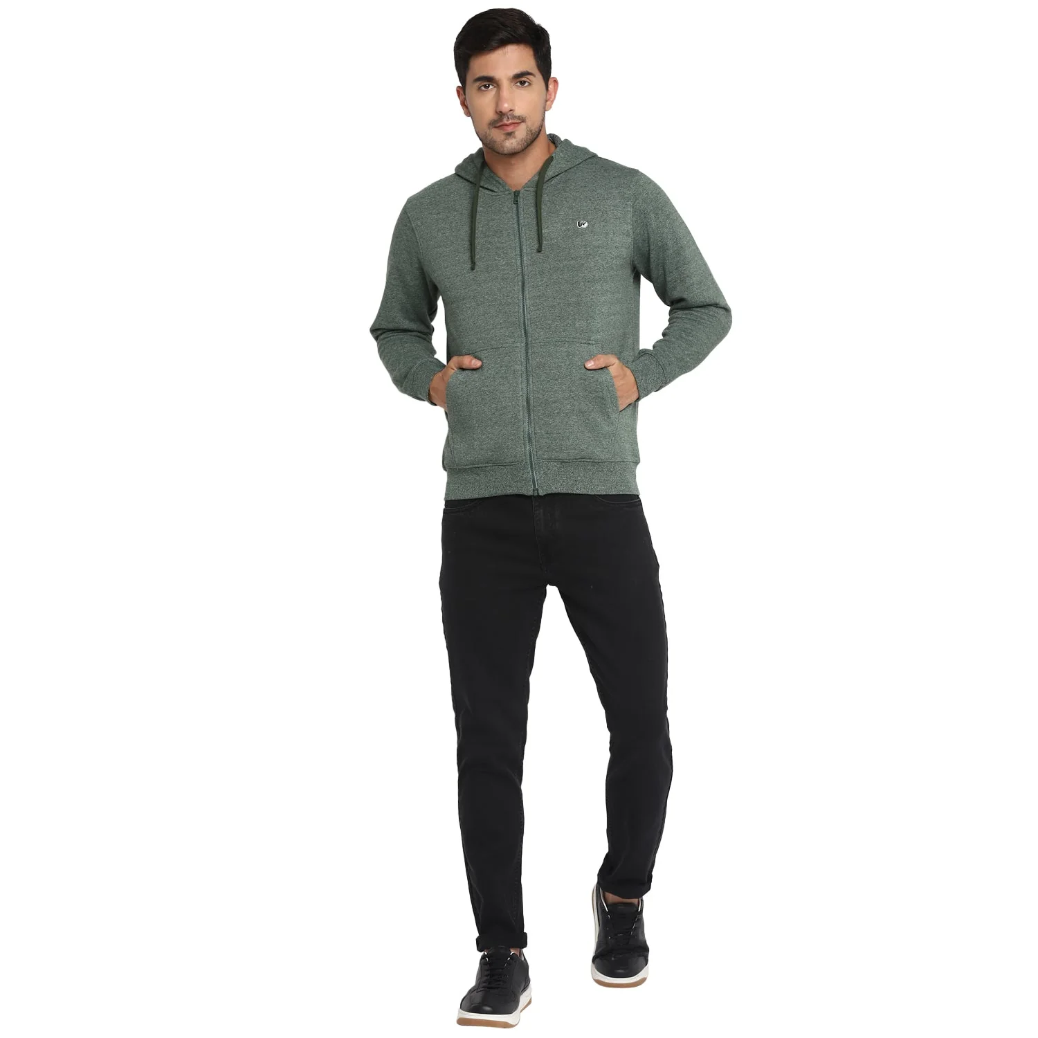 Red Chief Olive Texture Sweatshirt for Men O8310027 124 - Image 3