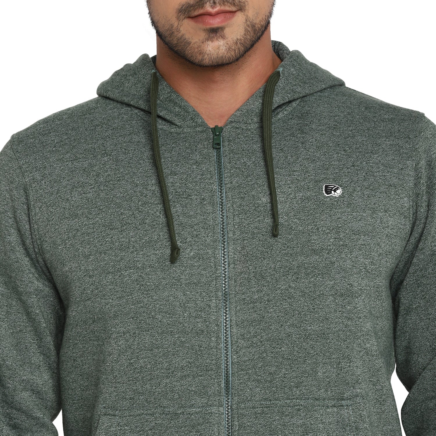 Red Chief Olive Texture Sweatshirt for Men O8310027 124 - Image 7