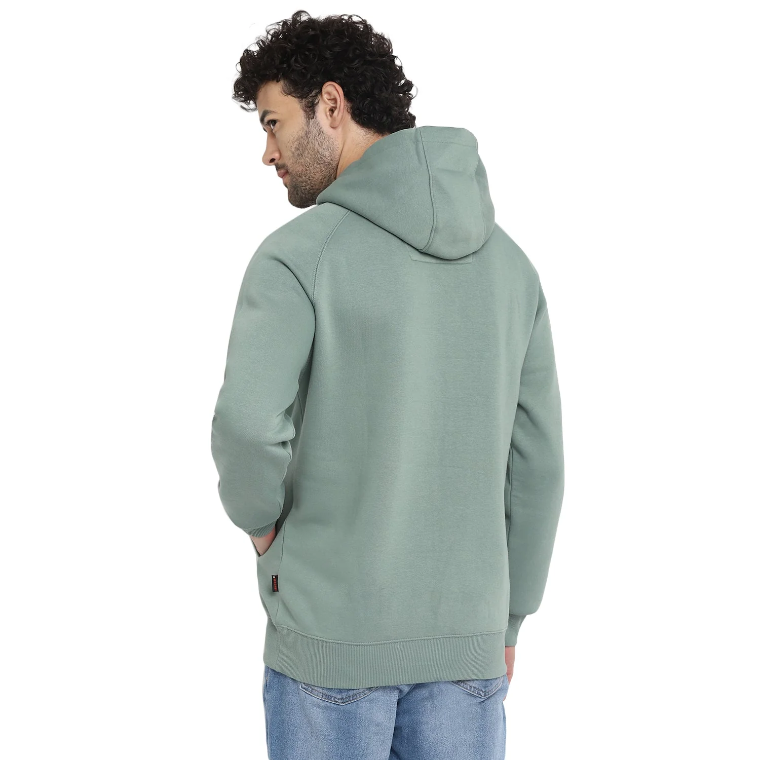 Red Chief Light Green Solid Sweatshirt for Men O8310046 024 - Image 4