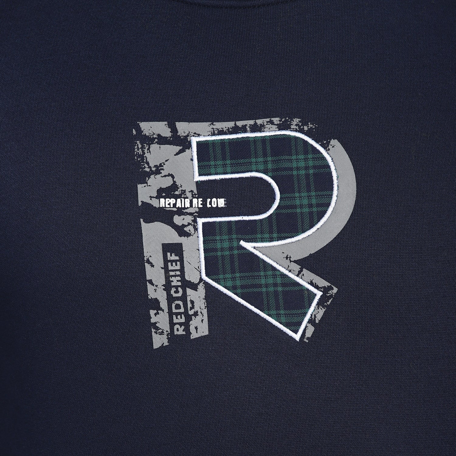 Red Chief Navy Solid Sweatshirt for Men O8310048 156 - Image 8
