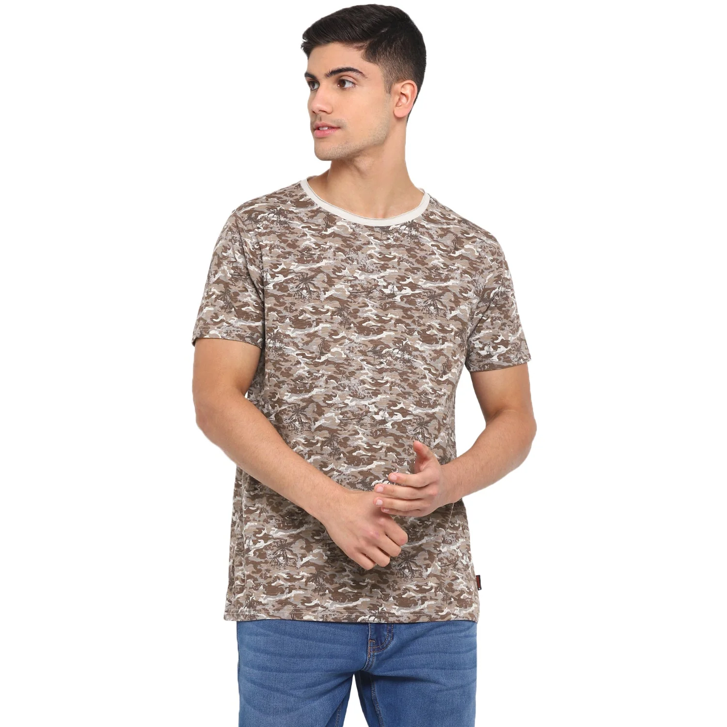 Red Chief Brown Camo T-Shirt for Men 8220250 003