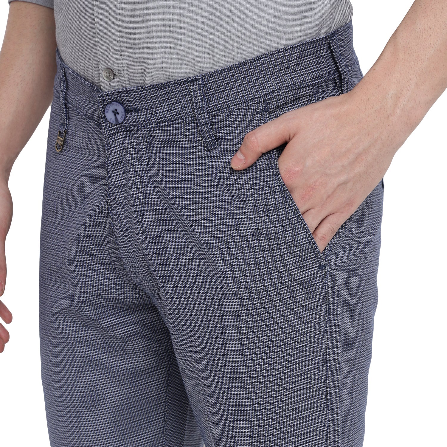 Red Chief Blue/White Trouser for Men OT8560053 1306 - Image 7