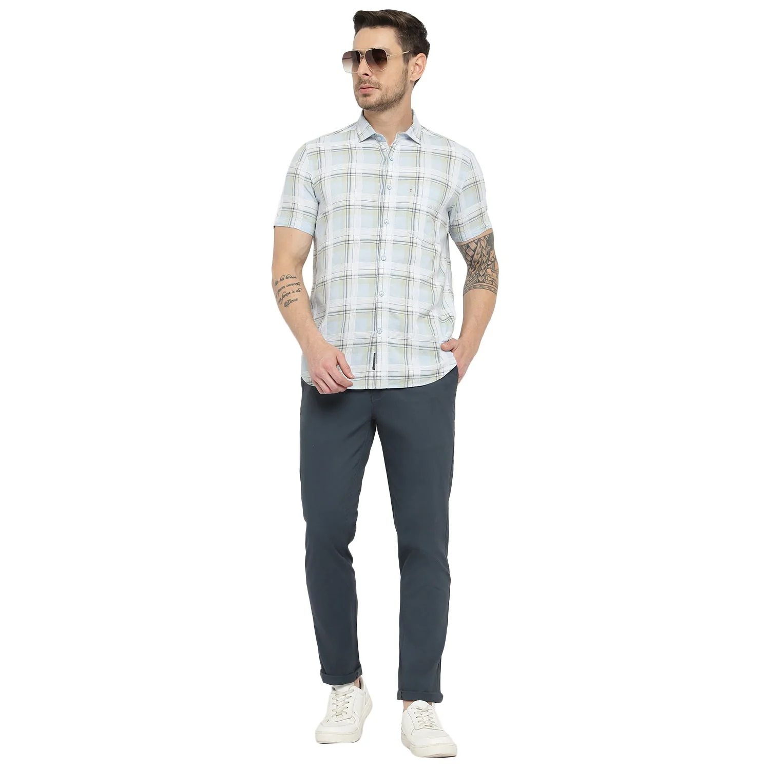 Red Chief Navy Trouser for Men OT8560059 156 - Image 3