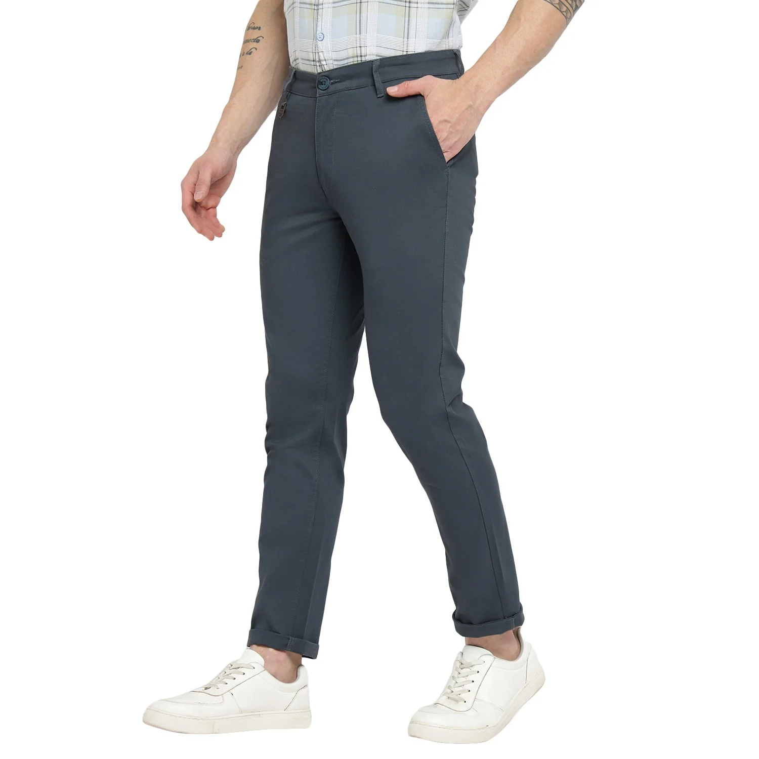 Red Chief Navy Trouser for Men OT8560059 156 - Image 5
