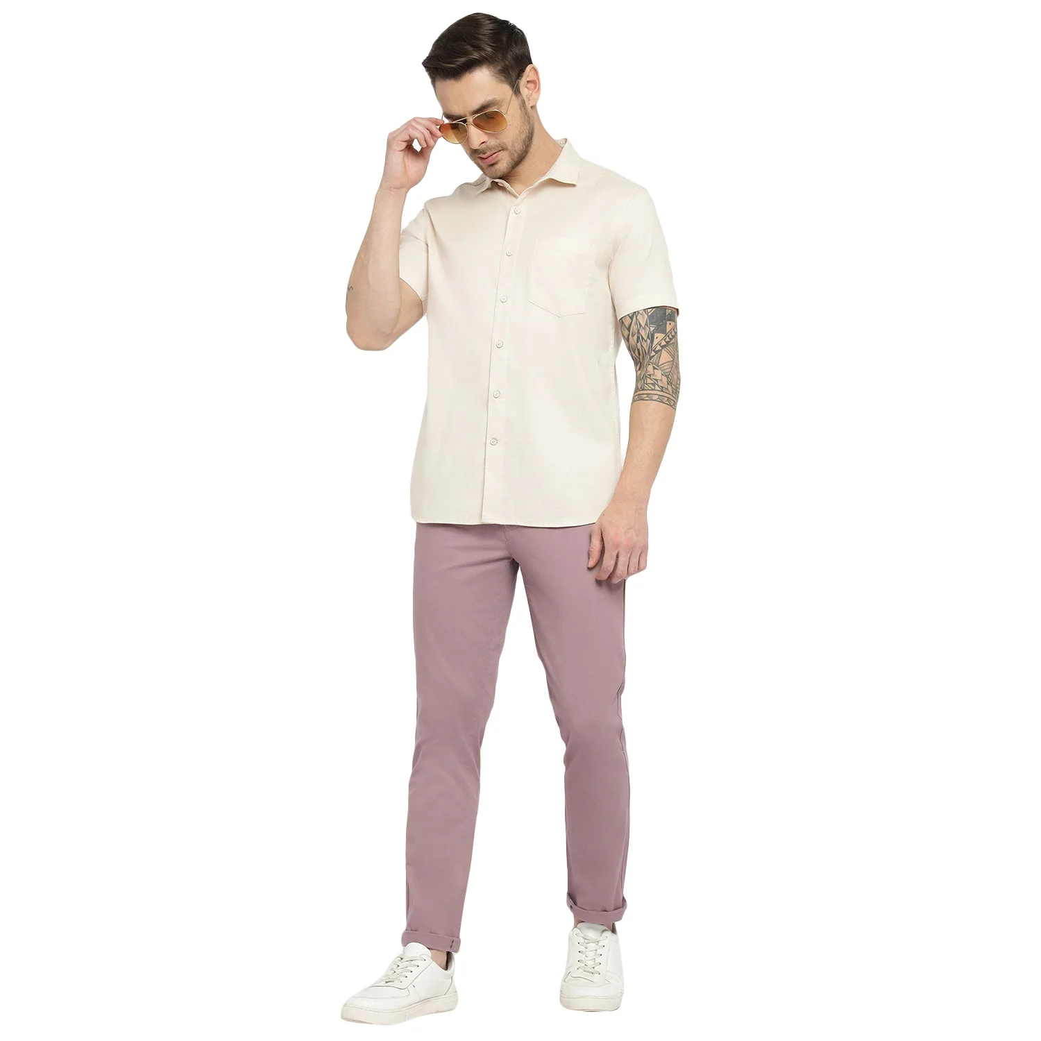 Red Chief Peach Trouser for Men OT8560059 G00127 - Image 3