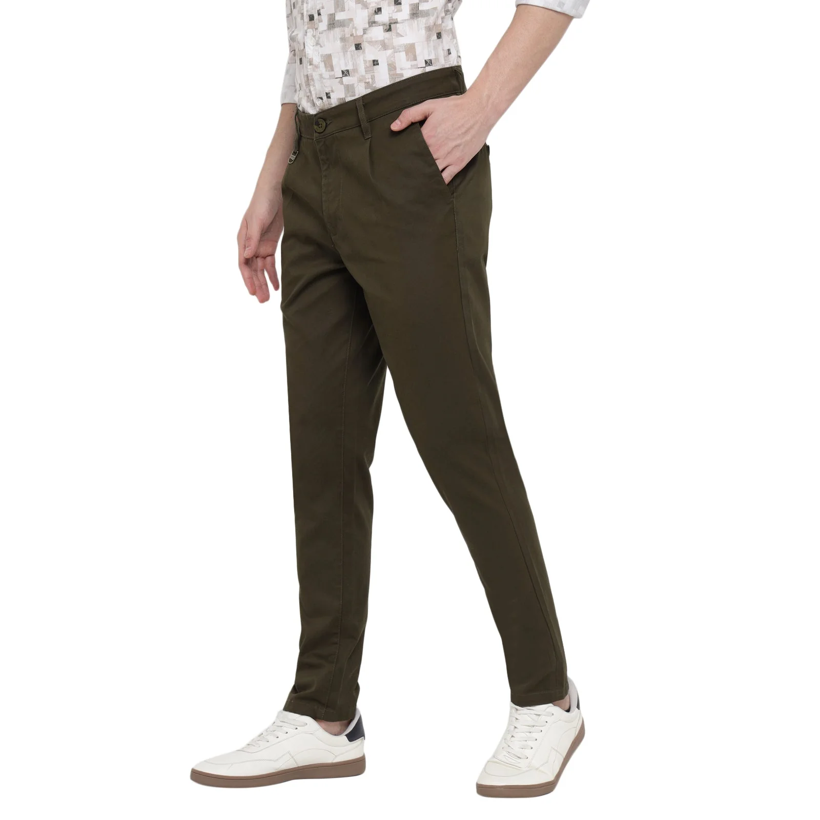 Red Chief Olive Trouser for Men T8560161 124 - Image 5