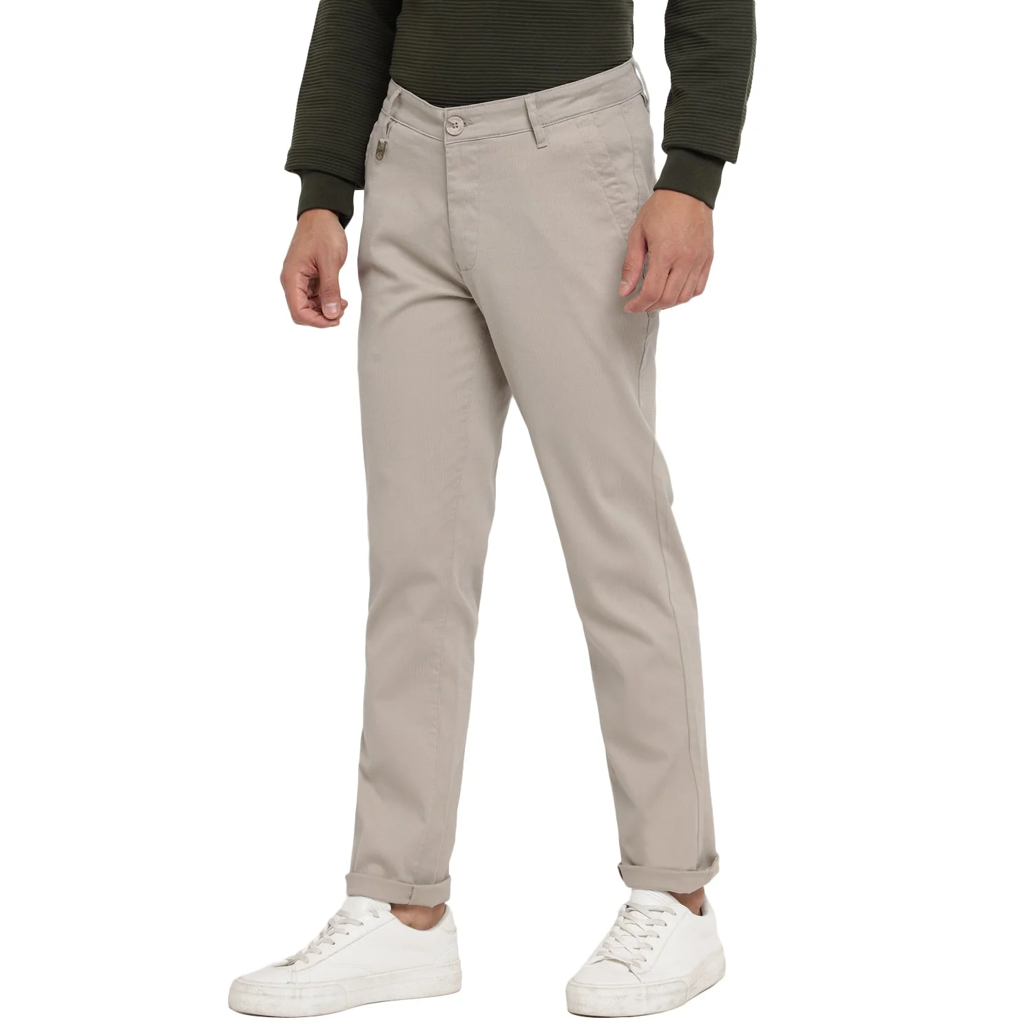 Red Chief Cream Trouser for Men T8560163 028 - Image 5