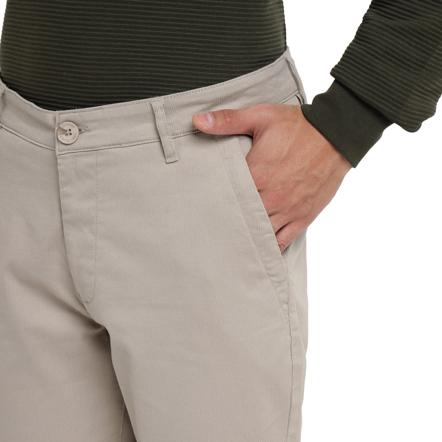 Red Chief Cream Trouser for Men T8560163 028 - Image 8