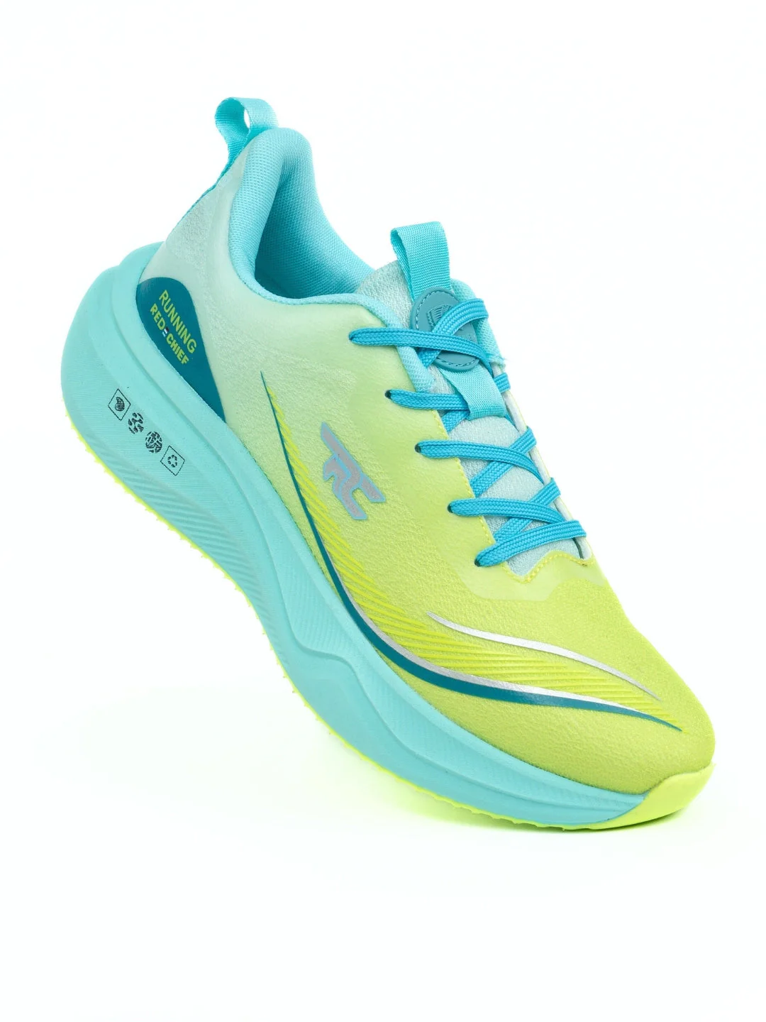 Red Chief Sports Green-Blue Running Shoes For Men R1703 F050 - Image 4