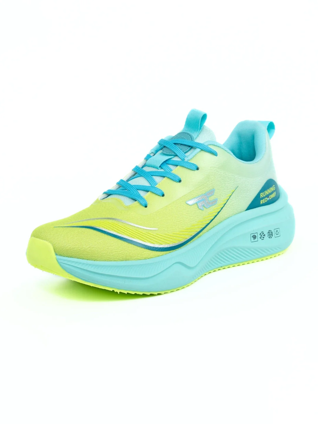 Red Chief Sports Green-Blue Running Shoes For Men R1703 F050 - Image 5