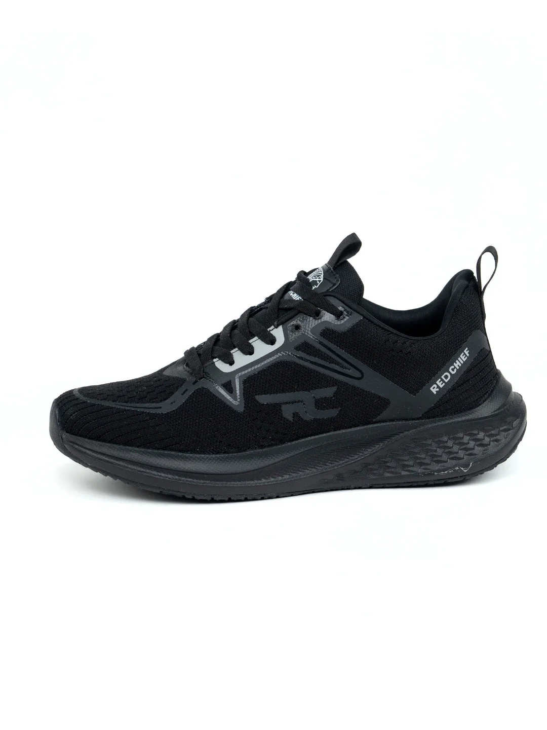 Red Chief Sports Black Running Shoes For Men R1707 001 - Image 3