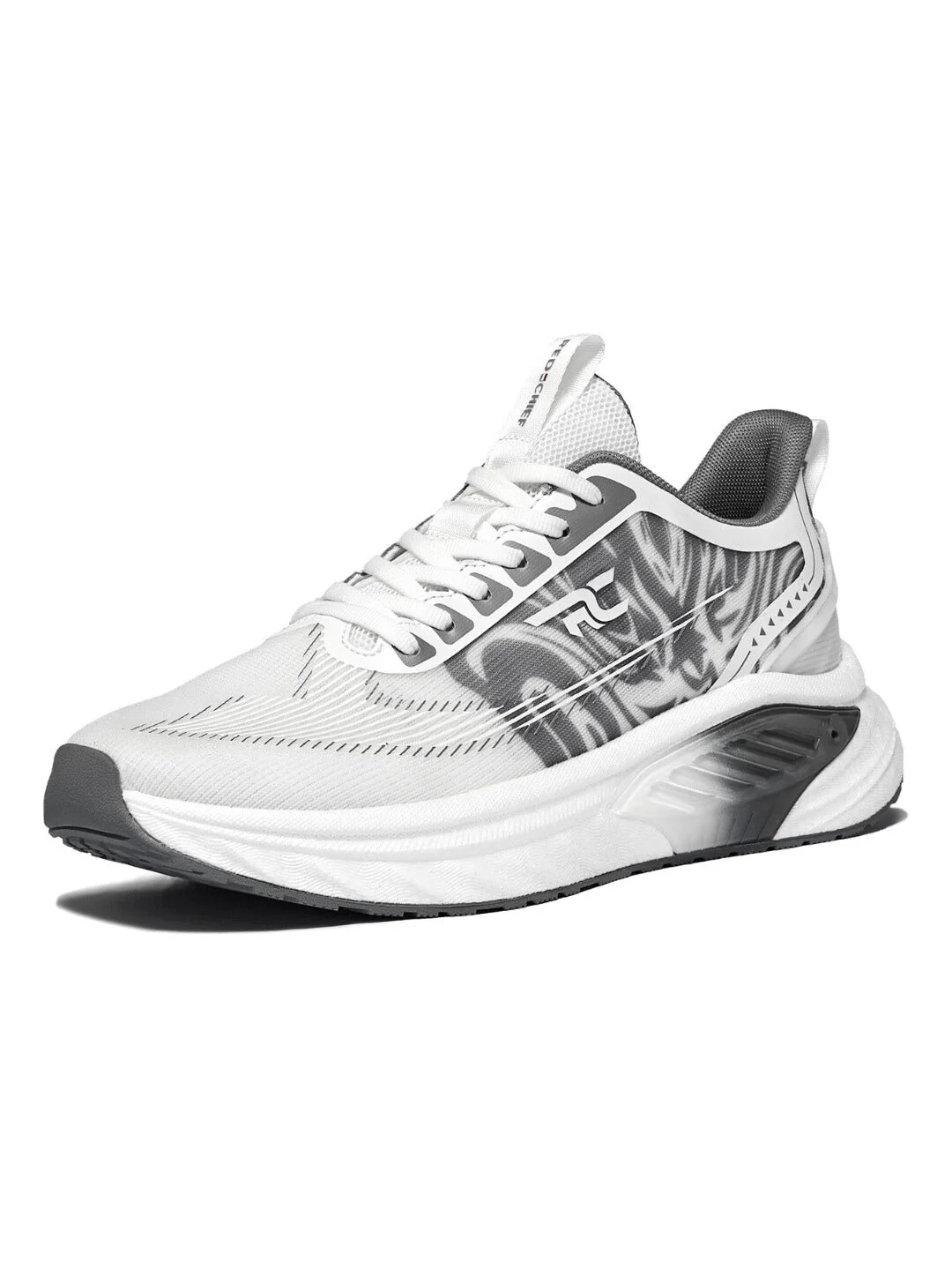 Red Chief Sports Gray-White Running Shoes For Men R1708 F039 - Image 6