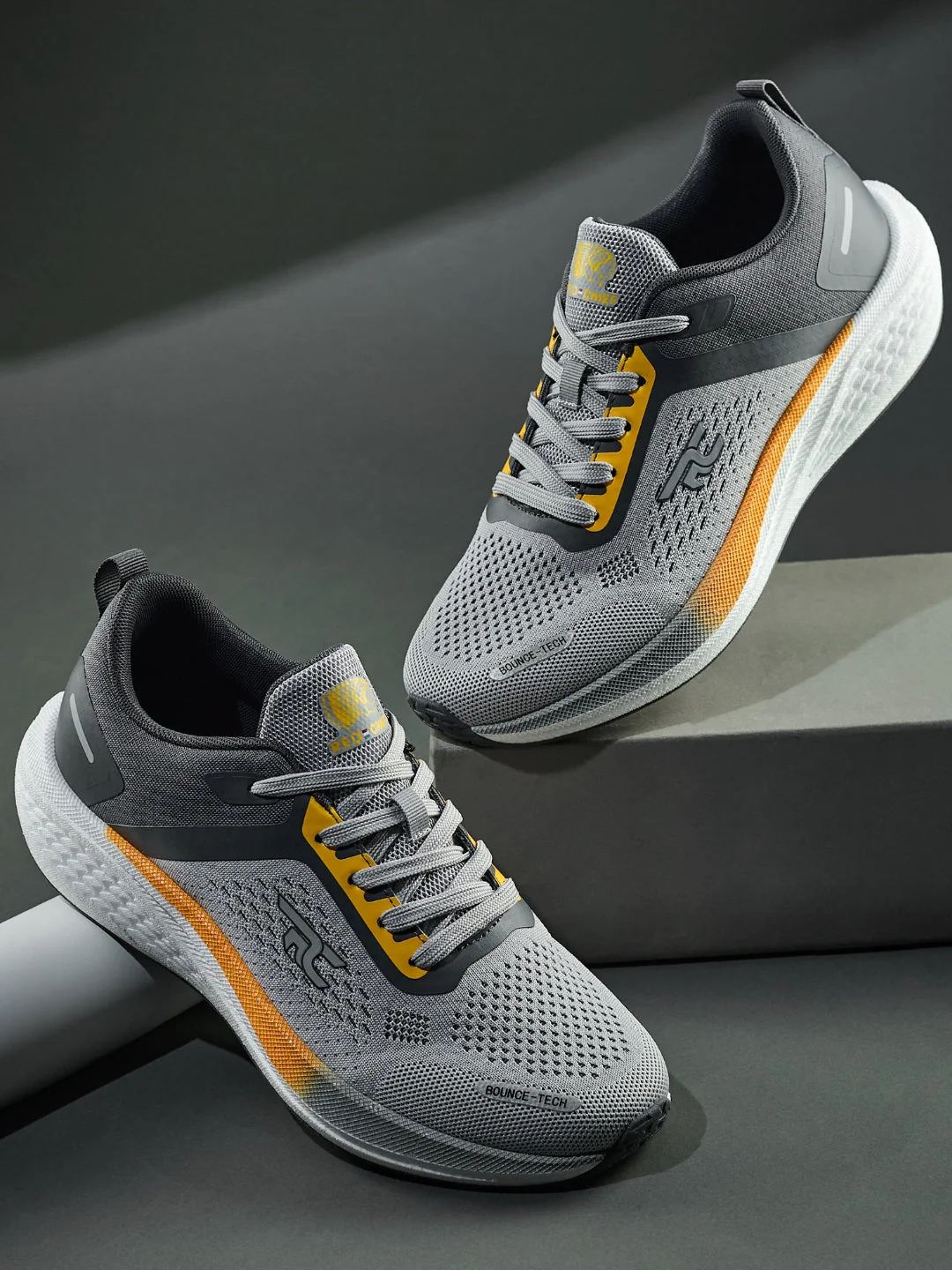Red Chief Sports Gray-Gray Running Shoes For Men R1710 F029 - Image 2