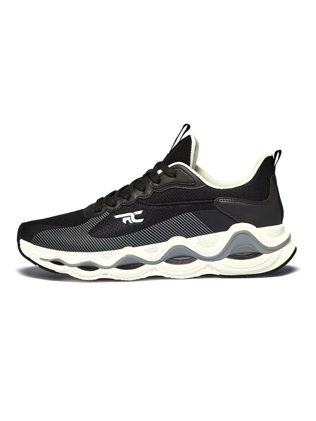 Red Chief Sports Black-Gray Running Shoes For Men R1711 F019 - Image 4