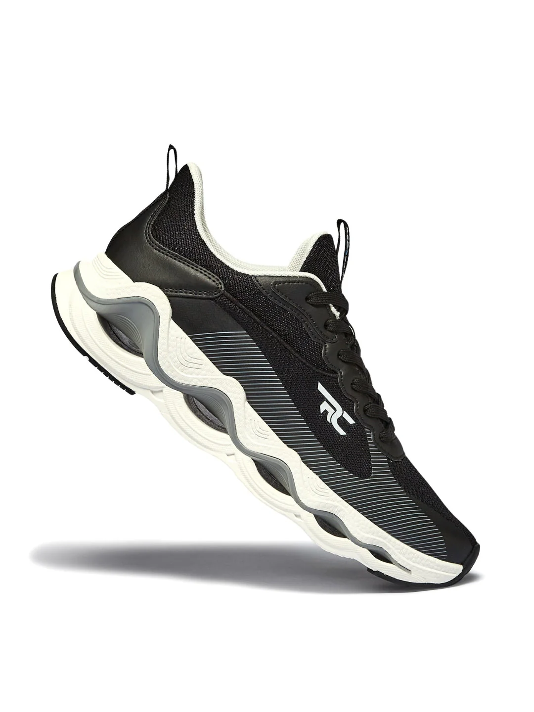 Red Chief Sports Black-Gray Running Shoes For Men R1711 F019 - Image 5
