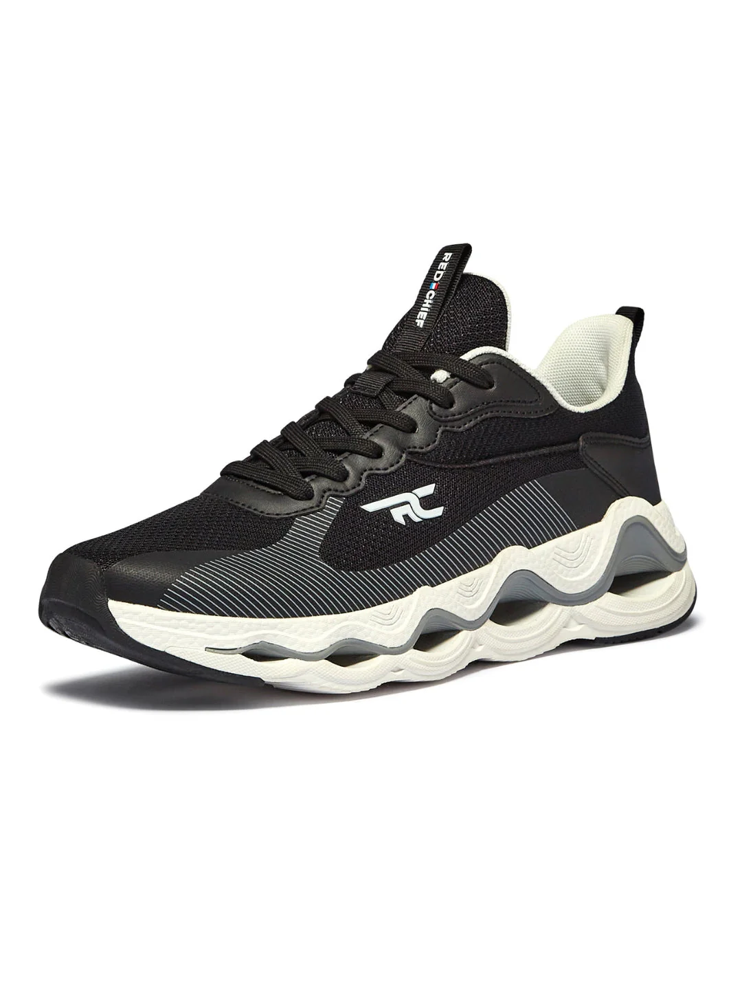 Red Chief Sports Black-Gray Running Shoes For Men R1711 F019 - Image 6