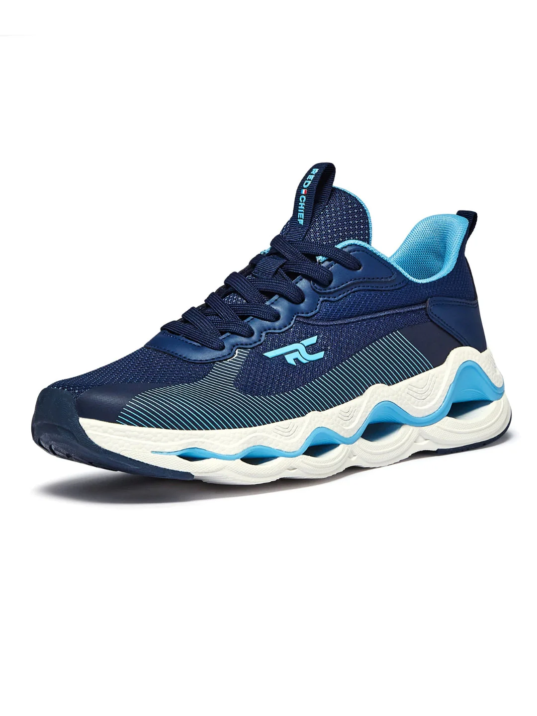 Red Chief Sports Blue-White Running Shoes For Men R1711 F033 - Image 6