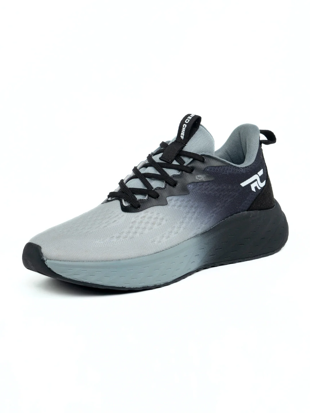 Red Chief Sports Black-Gray Running Shoes For Men R1712 F019 - Image 8
