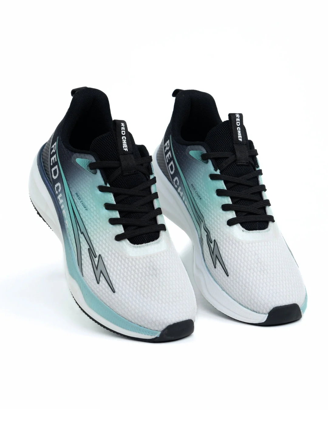 Red Chief Sports Black-Gray Running Shoes For Men R1714 F021 - Image 7