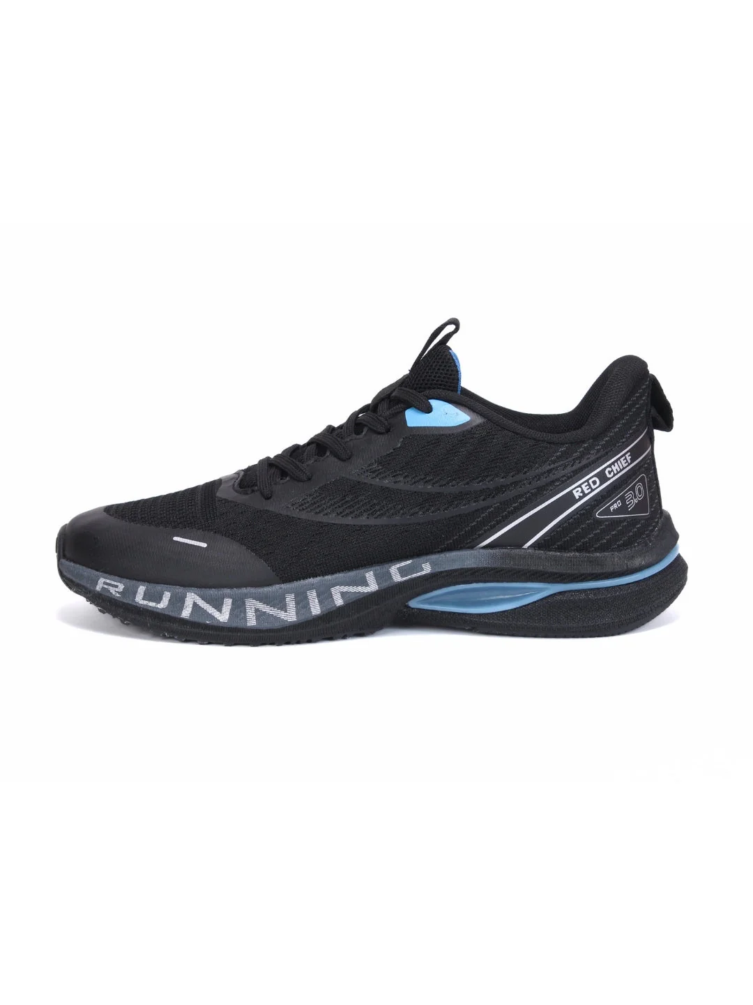 Red Chief Sports Black Running Shoes For Men R1716 001 - Image 3