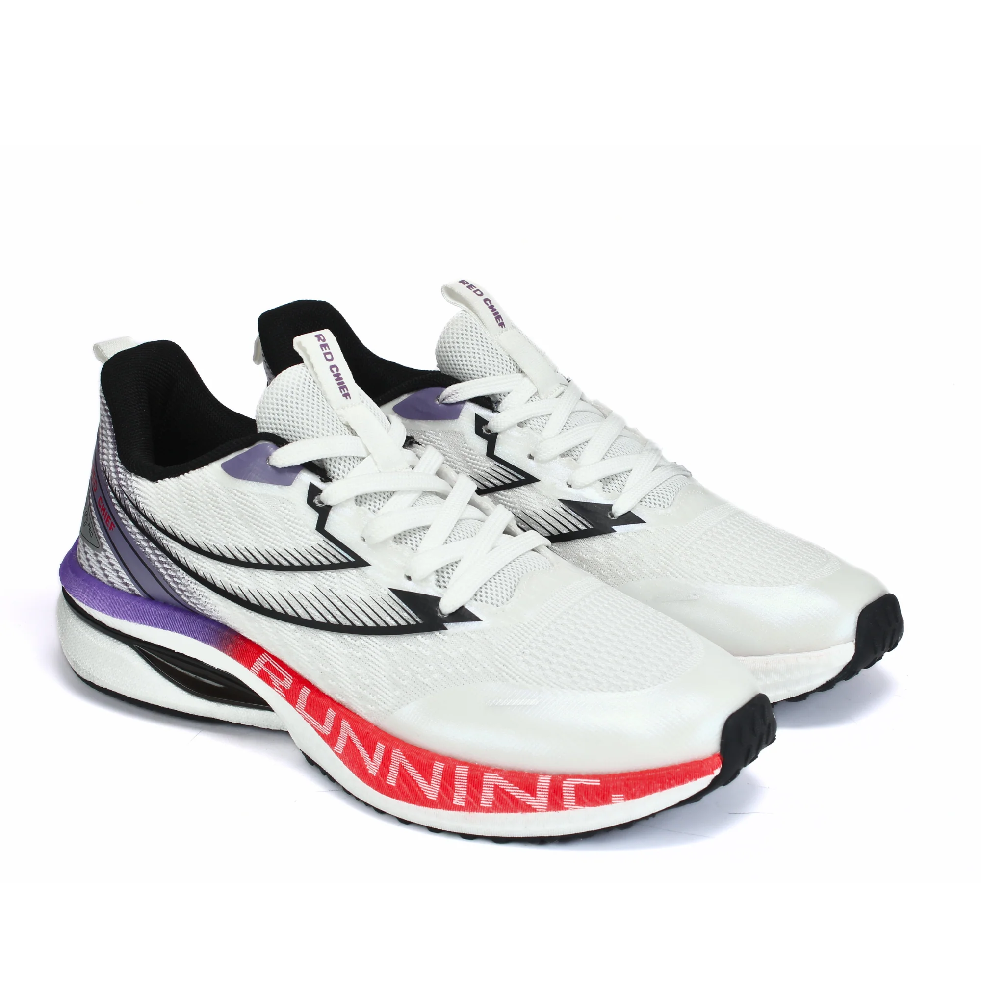 Red Chief Sports White/Purple Running Shoes For Men R1716 G0011 - Image 7