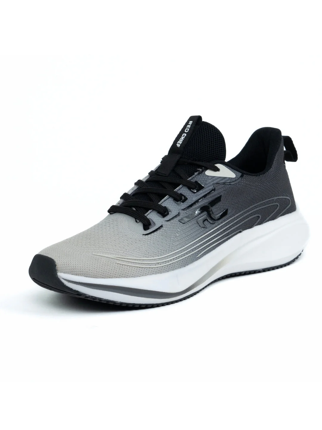 Red Chief Sports Gray-White Running Shoes For Men R1717 F030 - Image 4
