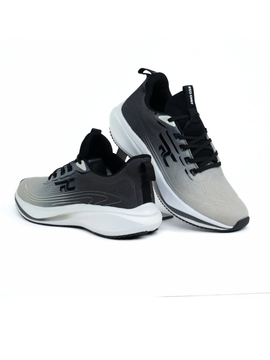 Red Chief Sports Gray-White Running Shoes For Men R1717 F030 - Image 6