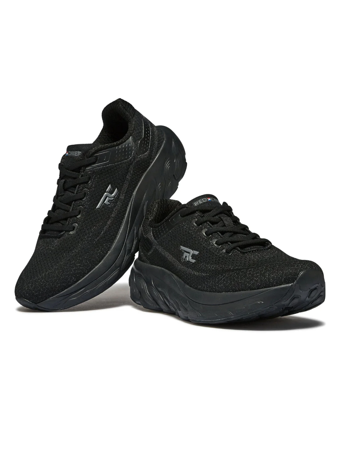 Red Chief Sports Black Running Shoes For Men R1719 001 - Image 3