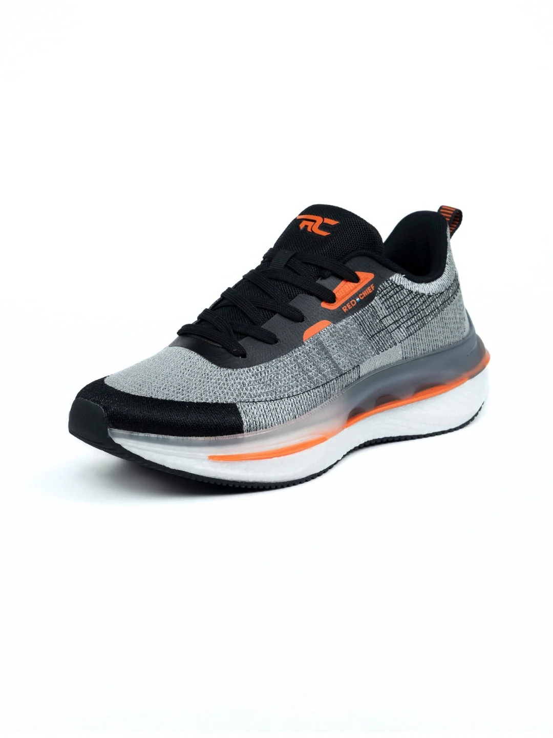 Red Chief Sports Black-Gray Running Shoes For Men R1722 F019 - Image 6