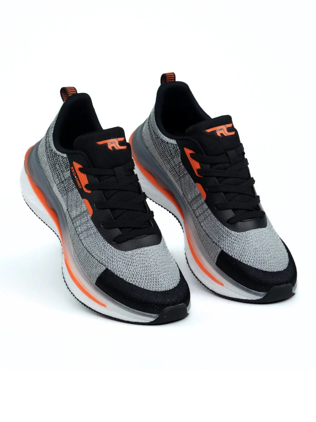Red Chief Sports Black-Gray Running Shoes For Men R1722 F019 - Image 7
