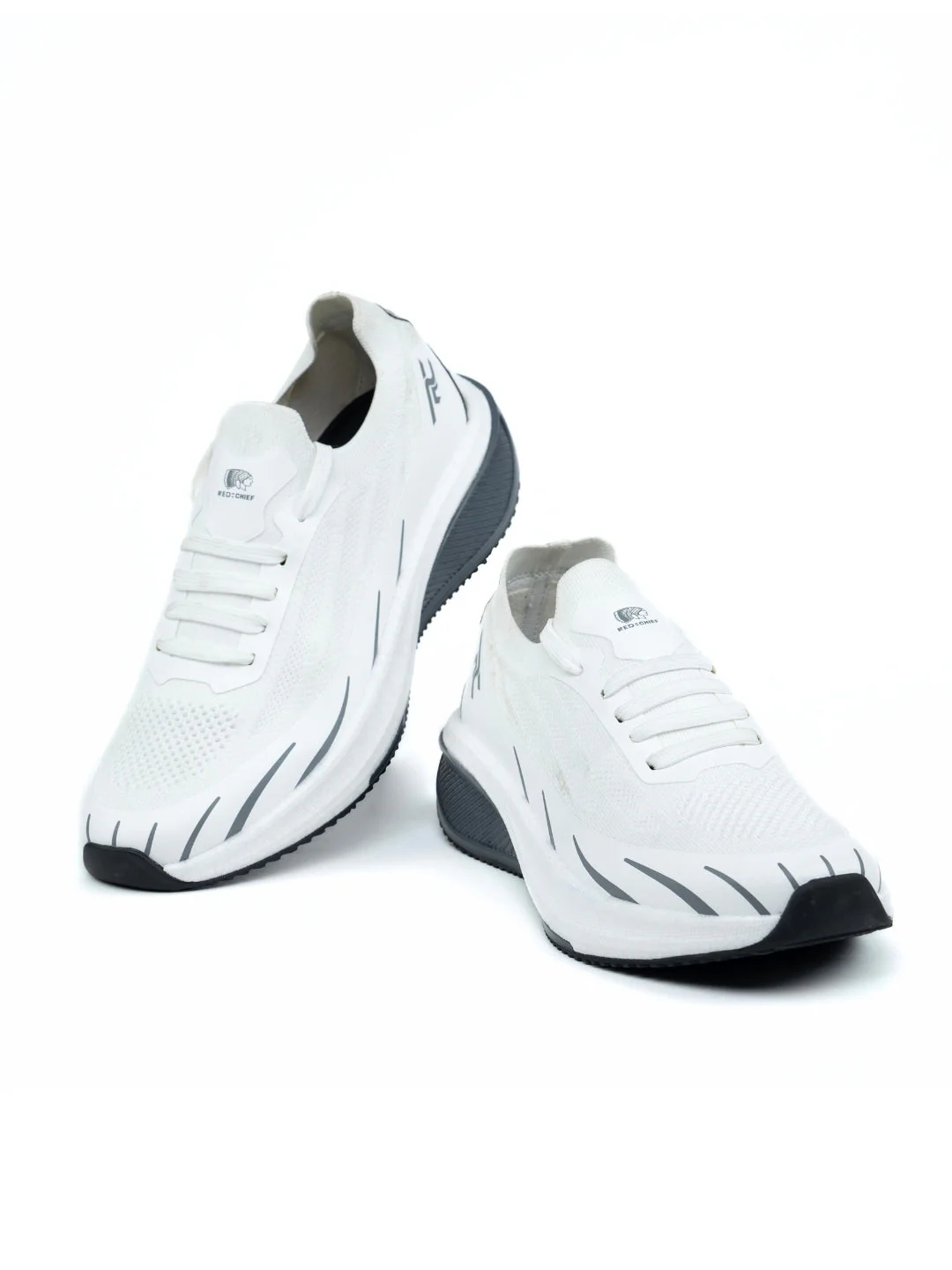 Red Chief Sports White Running Shoes For Men R1723 057 - Image 3