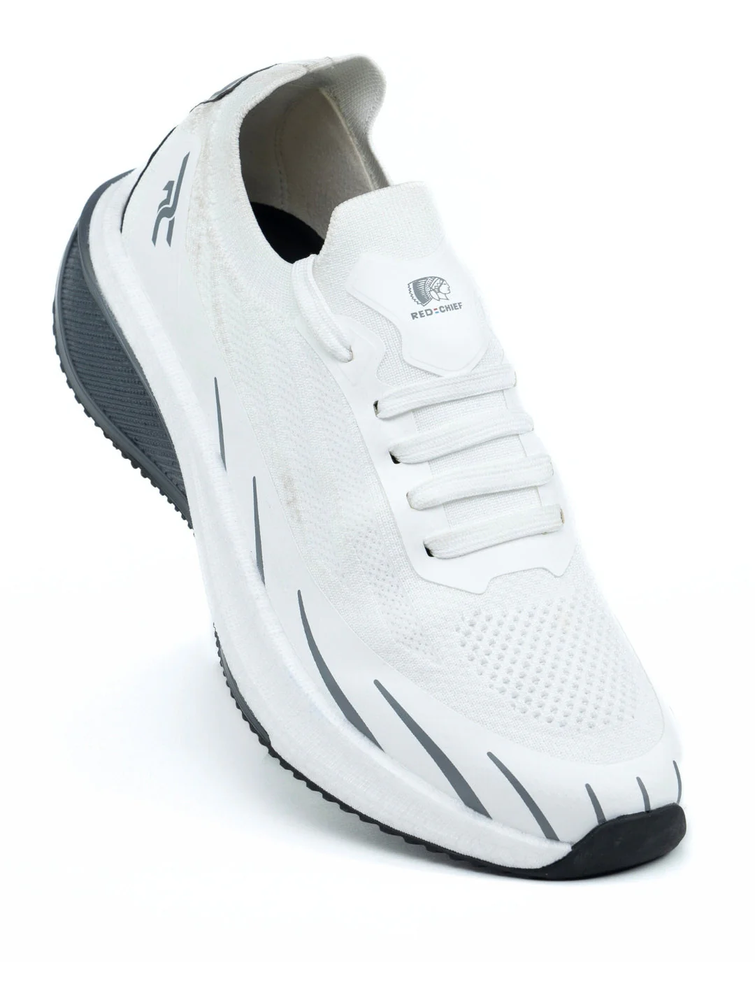 Red Chief Sports White Running Shoes For Men R1723 057 - Image 5
