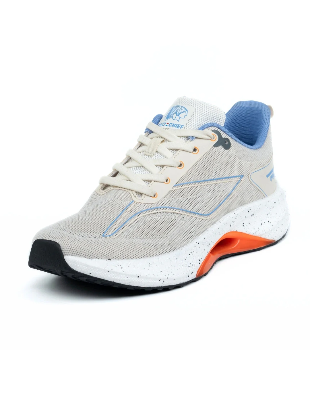 Red Chief Sports Beige Running Shoes For Men R1724 026 - Image 6