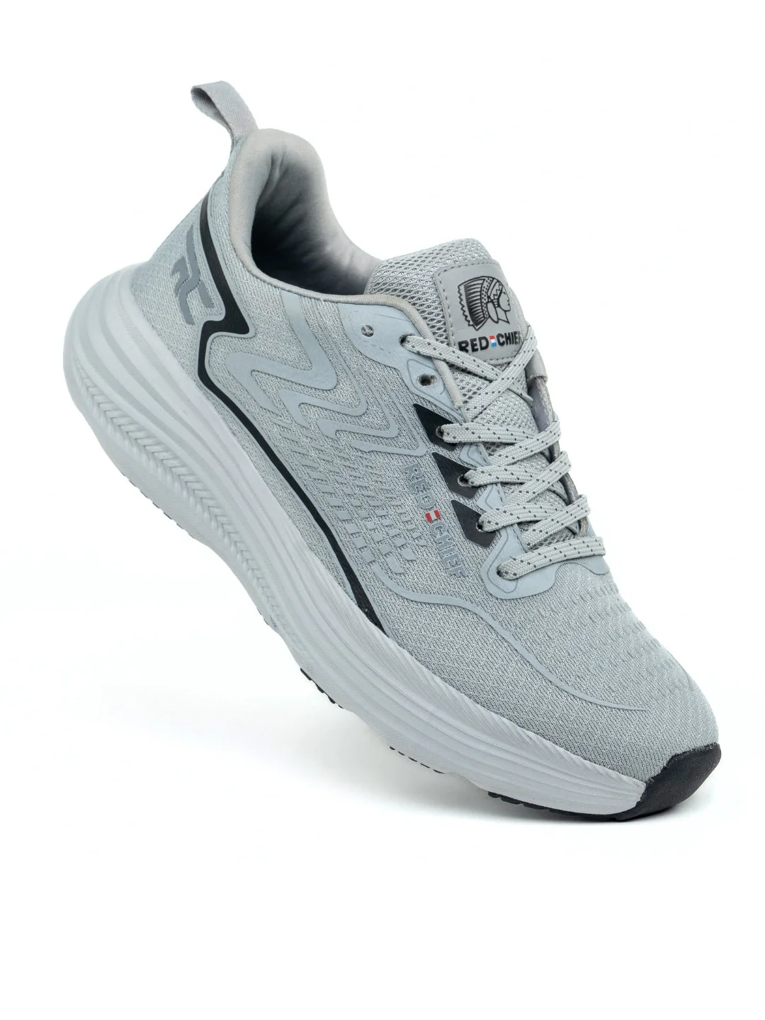 Red Chief Sports Gray Running Shoes For Men R1726 CC28 - Image 4