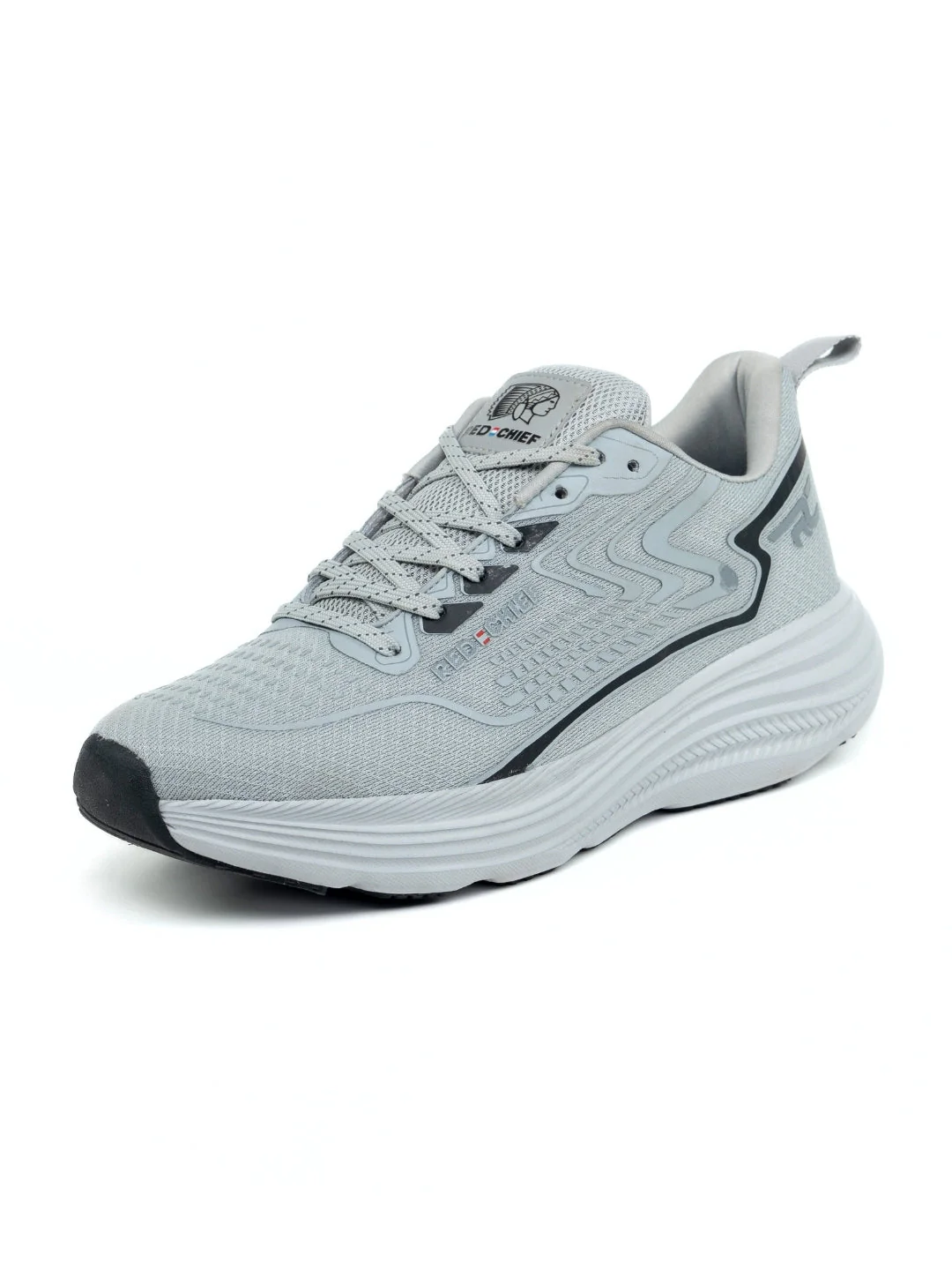 Red Chief Sports Gray Running Shoes For Men R1726 CC28 - Image 5