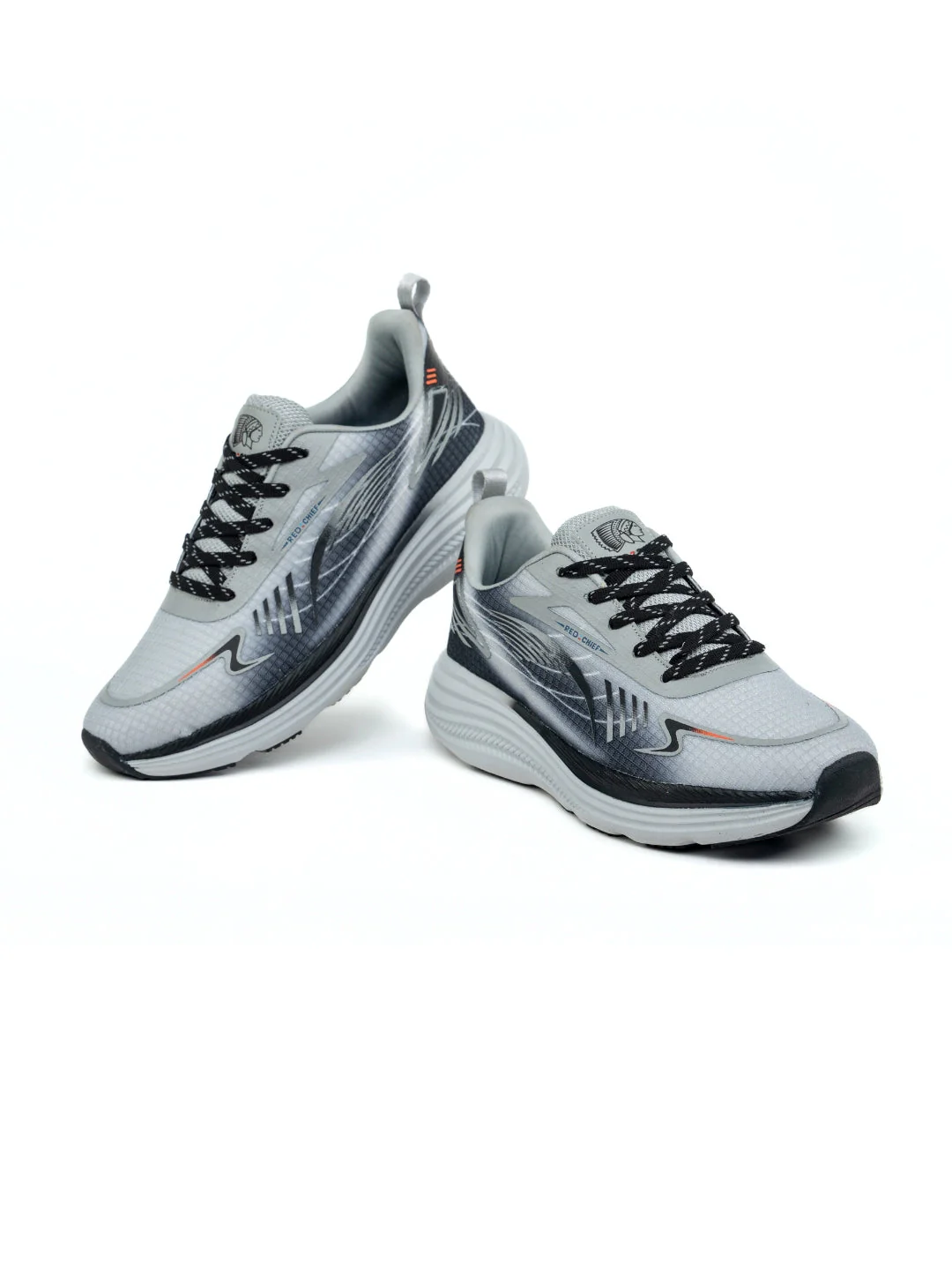 Red Chief Sports Gray/Gray Running Shoes For Men R1727 CC88 - Image 3