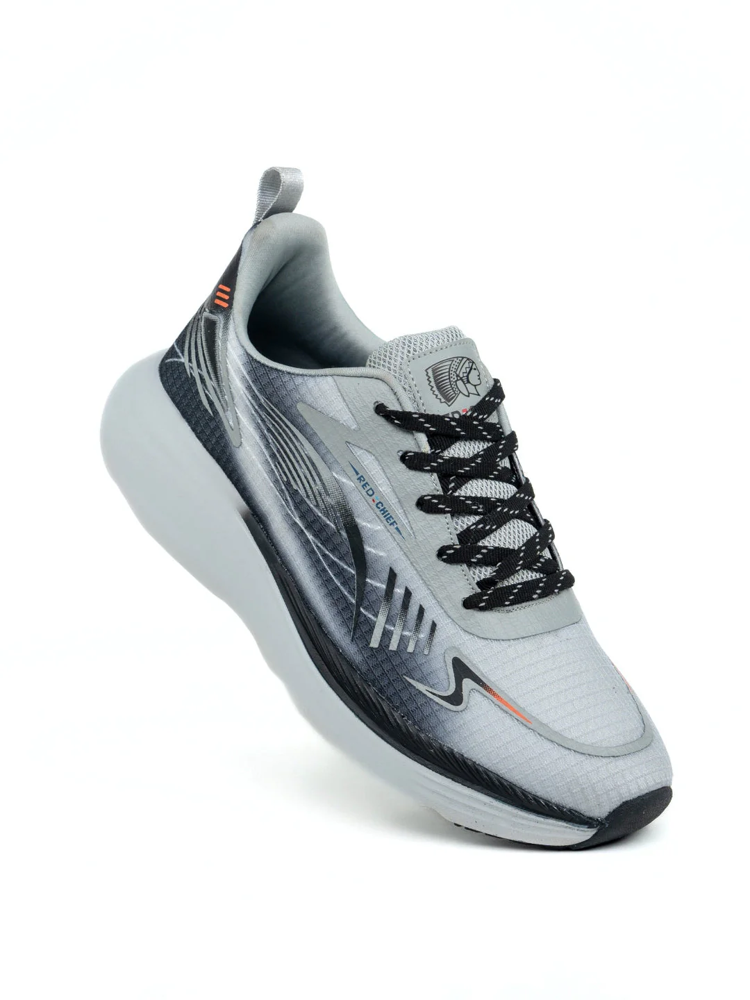 Red Chief Sports Gray/Gray Running Shoes For Men R1727 CC88 - Image 5