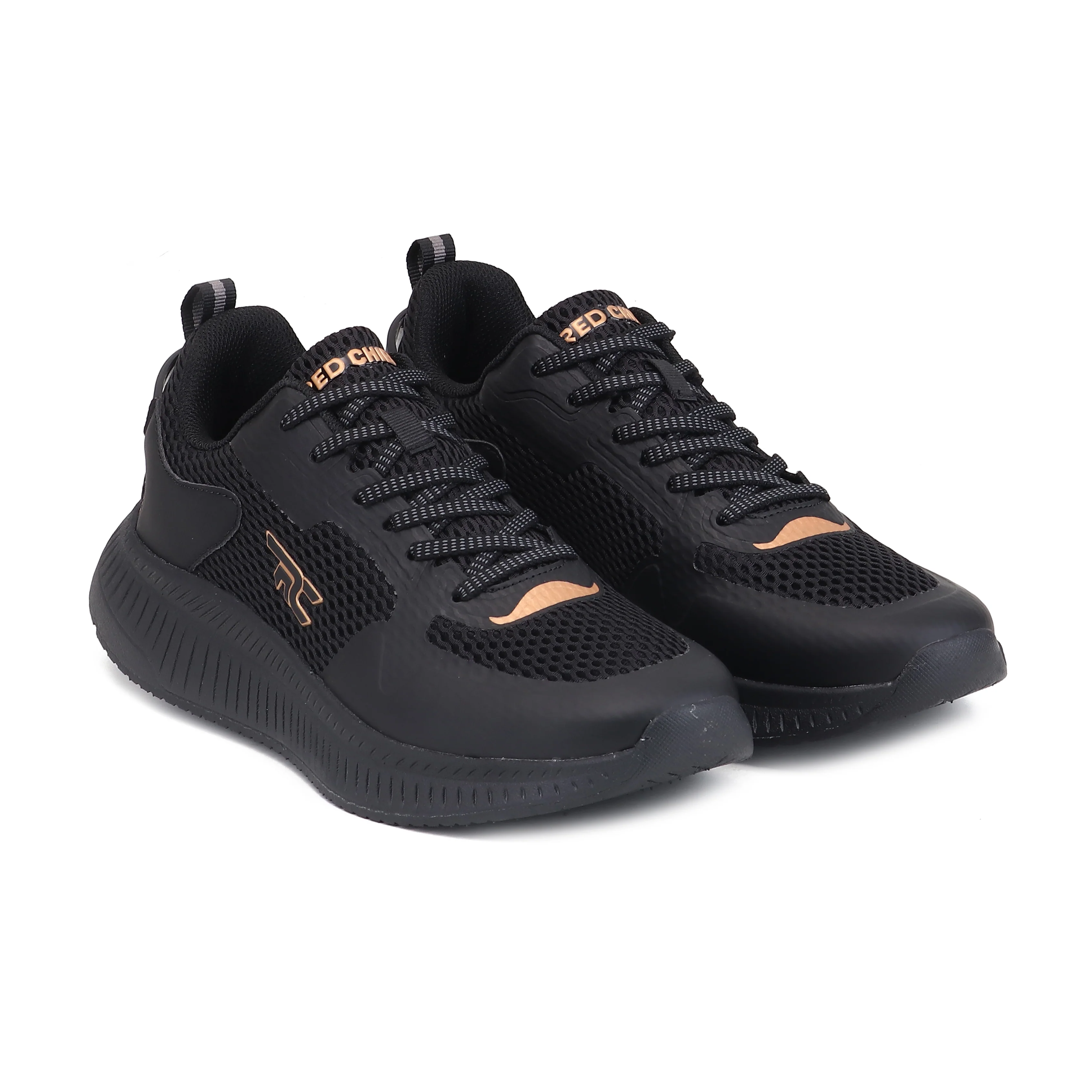Red Chief Sports Black Running Shoes for Men R1729 001 - Image 3
